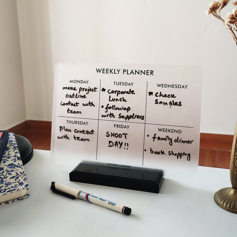 Erasable Weekly Planner