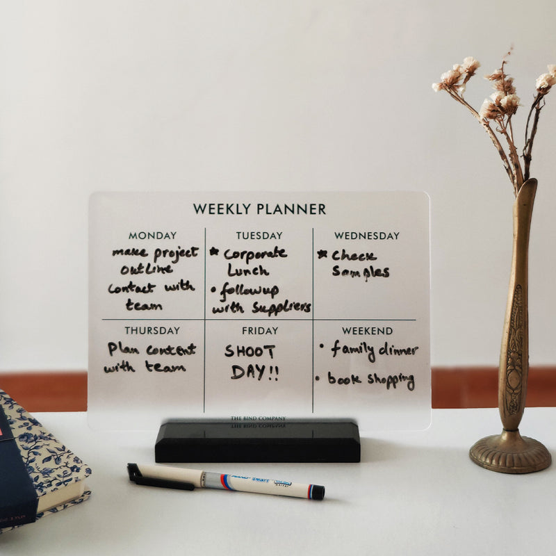 Erasable Weekly Planner