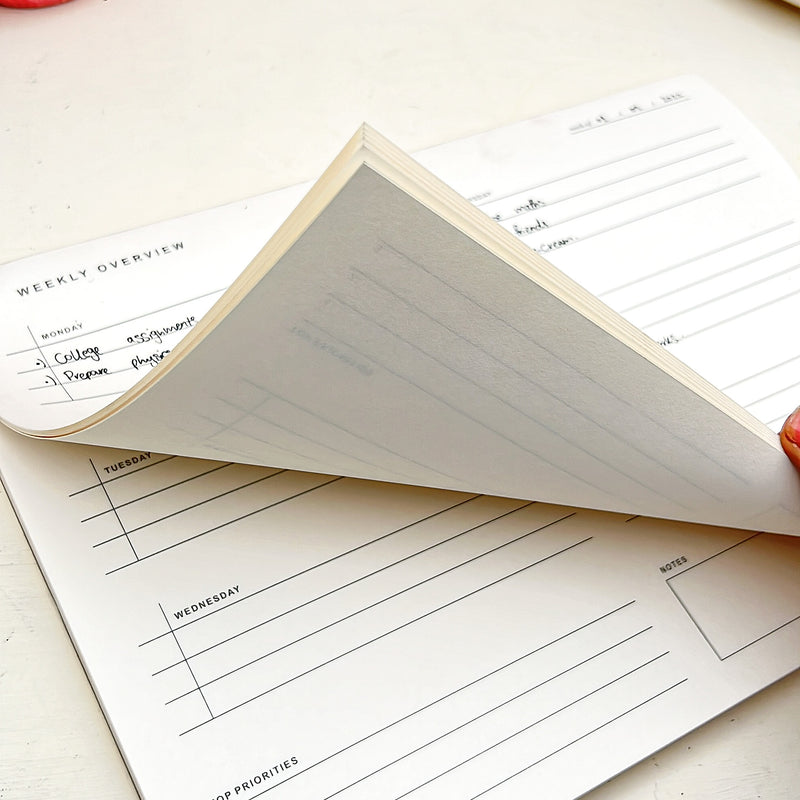 Weekly Overview Notepad